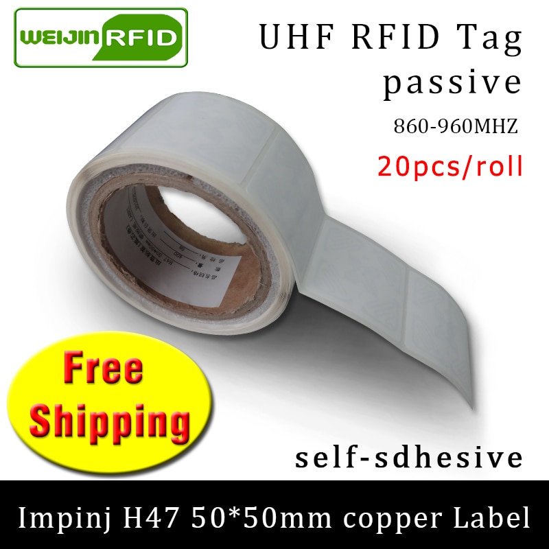 UHF RFID ± ƼĿ Impinj H47 μ   ̺ 915mhz868mhz EPC6C 20pcs     RFID ̺